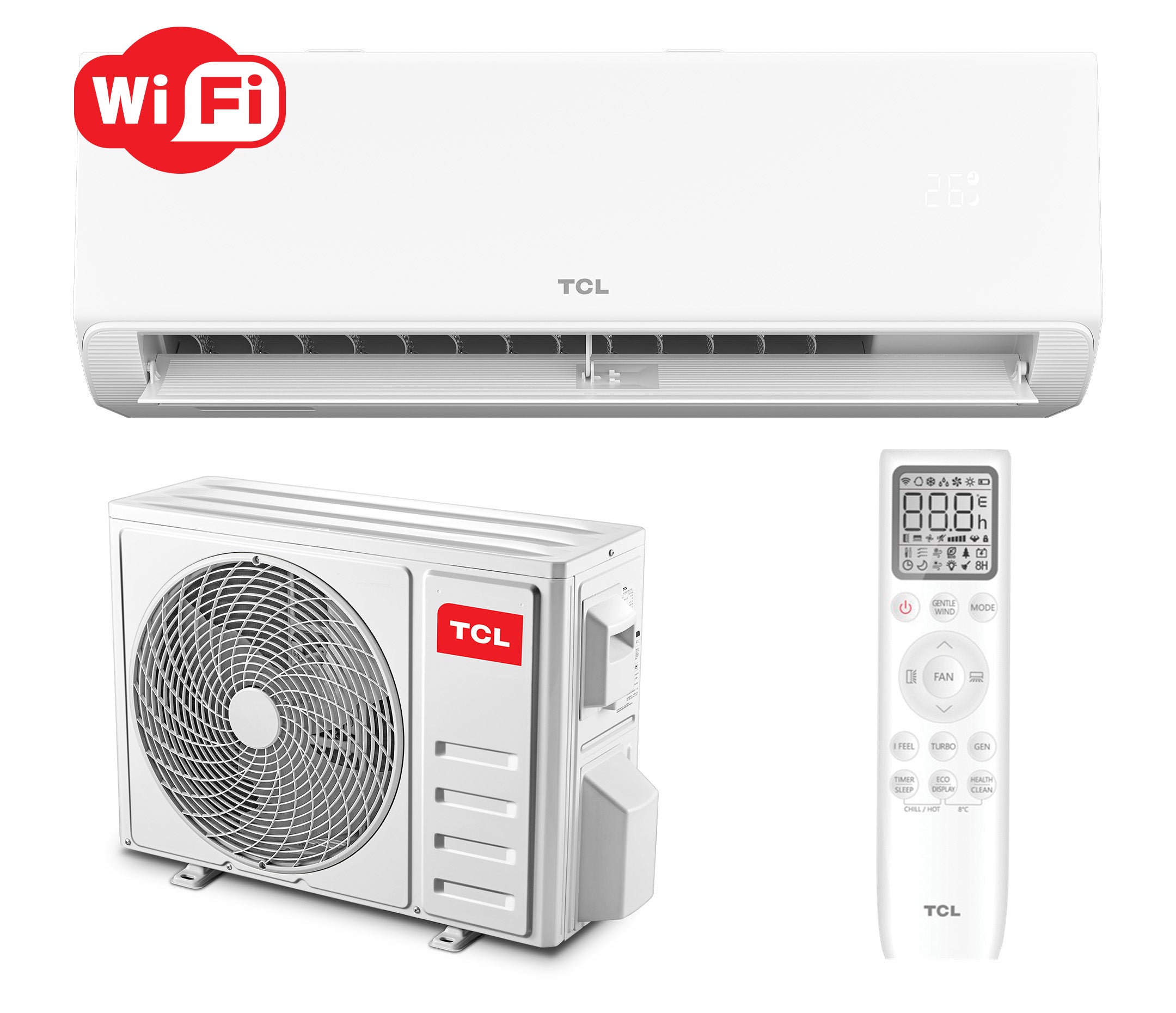 Кондиціонер настінний TAC-12CHSD/TPH21I Inverter R32 WI-FI, інверторний кондиціонер білого кольору, серія BreezeIN 1.0 Series TPH21 з wi-fi