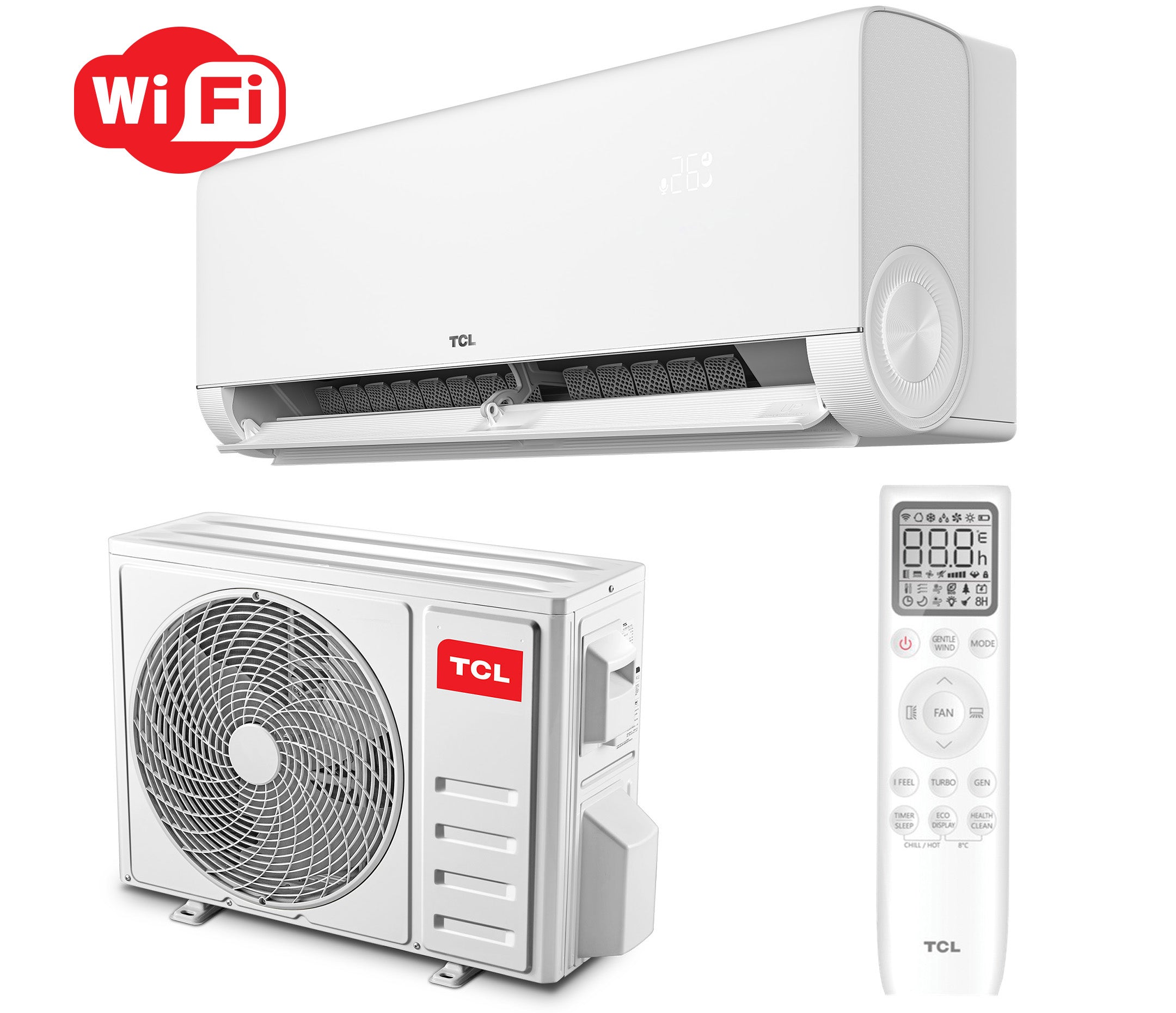Кондиціонер настінний TAC-18CHSD/UG11V3AHB Heat Pump Inverter R32 WI-FI, інверторний кондиціонер білого кольору, серія BreezeIN 2.0 Series UG11 з wi-fi