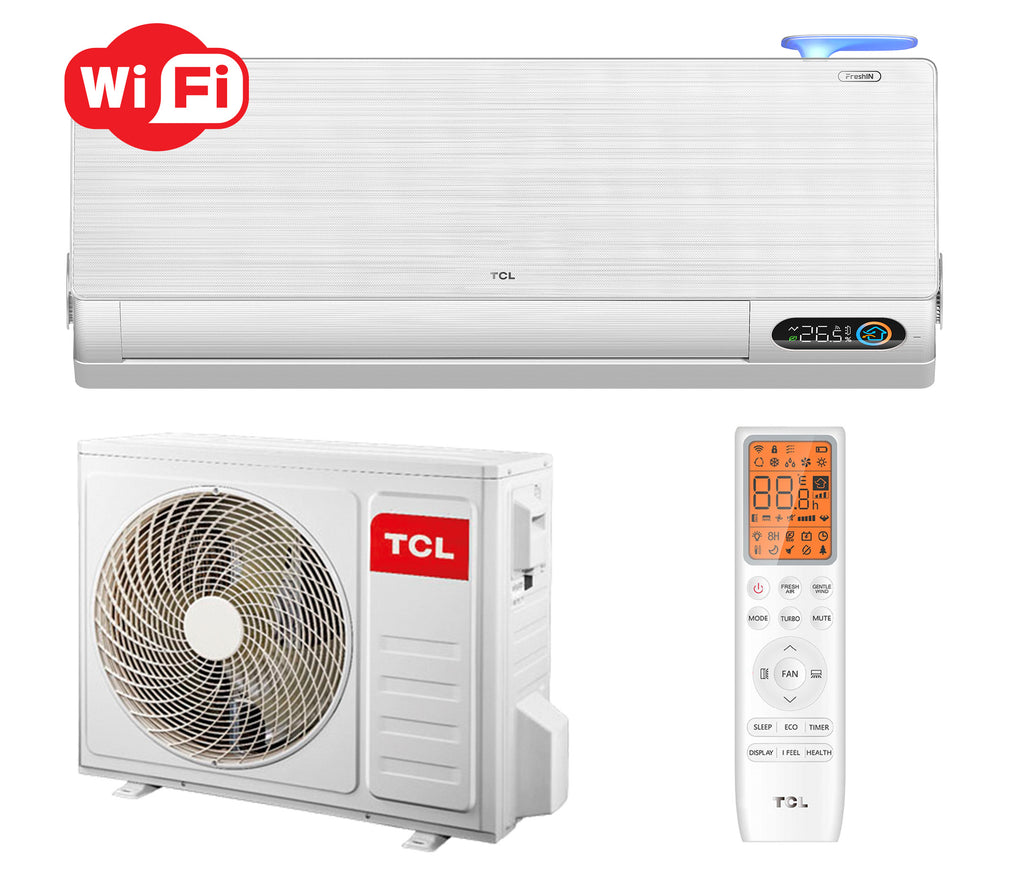 Кондиціонер настінний TAC-12CHSD/FBI Inverter R32 WI-FI, інверторний кондиціонер білого кольору, серія FreshIN 2.0 Series FBI з wi-fi та притоком повітря