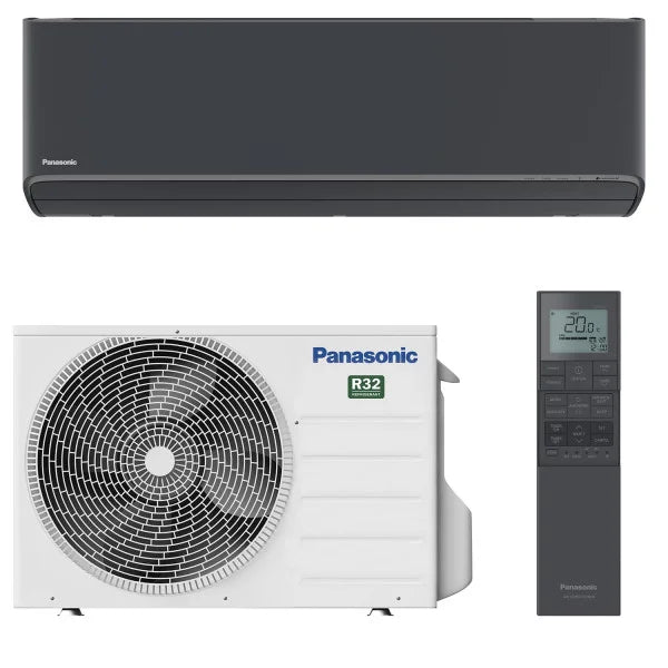 Кондиціонер настінний Panasonic CS-XZ20ZKEW-H / CU-Z20ZKE, інверторний кондиціонер колір чорний графіт, серія Etherea Graphite з wi-fi