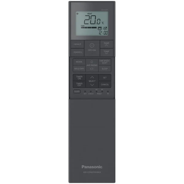 Кондиціонер настінний Panasonic CS-XZ20ZKEW-H / CU-Z20ZKE, інверторний кондиціонер колір чорний графіт, серія Etherea Graphite з wi-fi