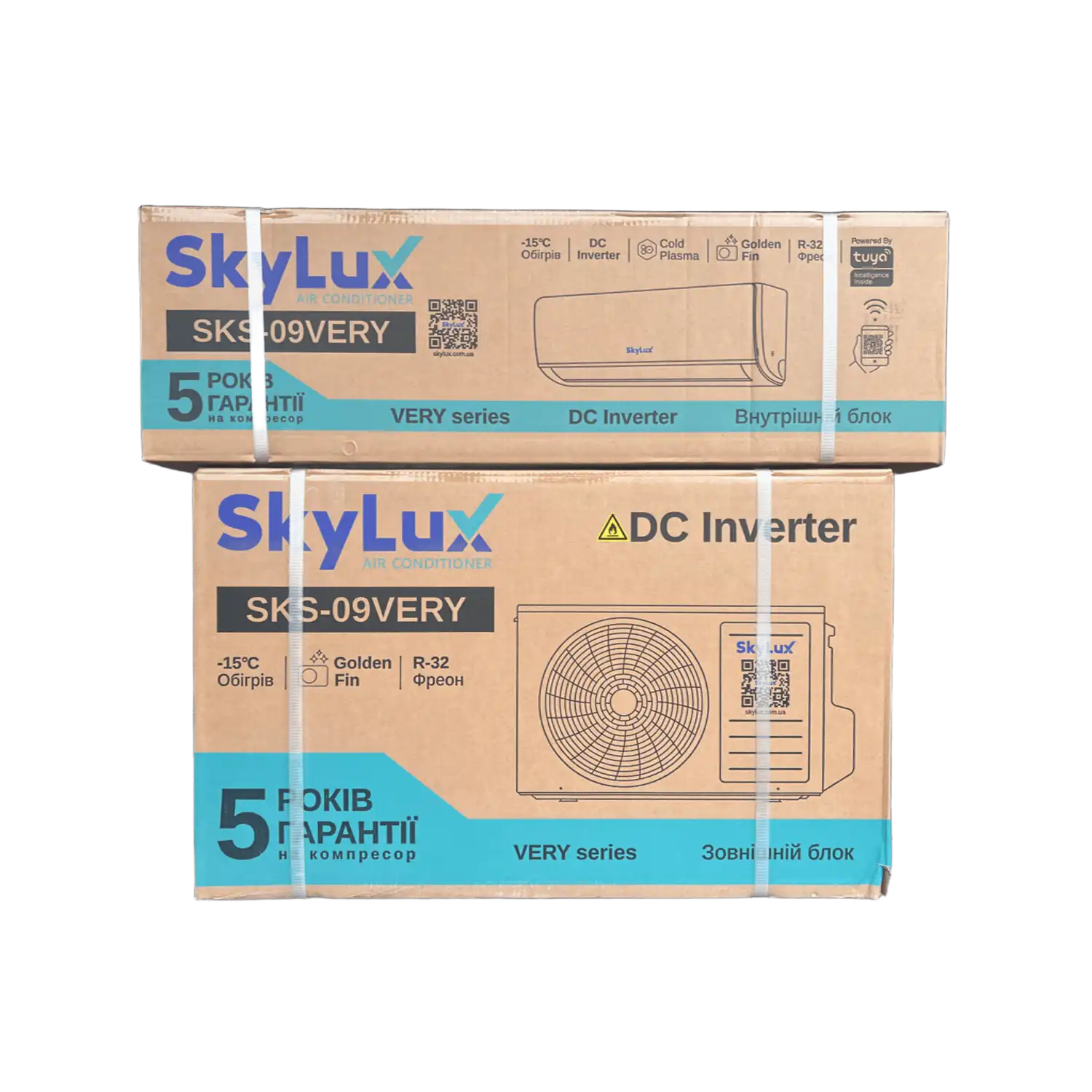 Кондиціонер настінний SkyLux SKS-12VERY, надійний інтерторний кондиціонер з wi-fi